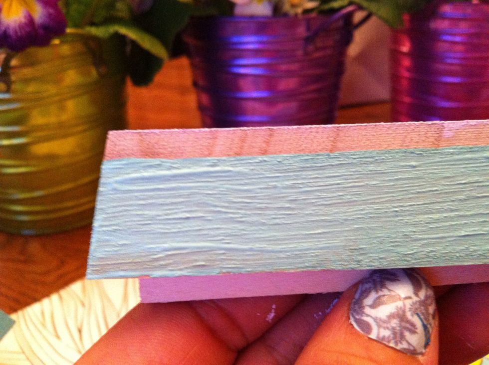I left a slight space on each side so that the wood could peak though. Nothing worse than coving up the natural elements when it can compliment so well.