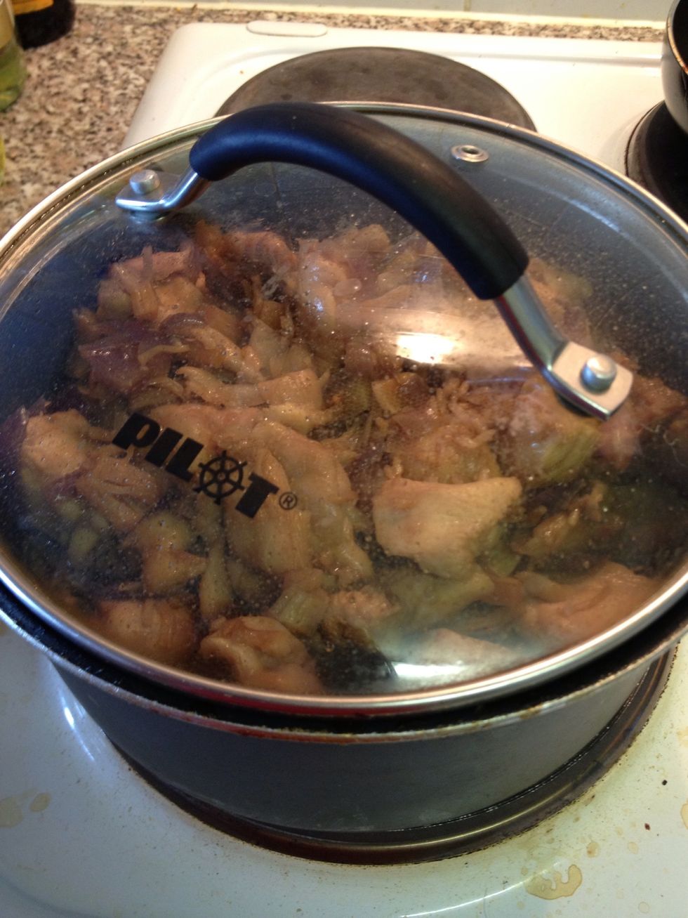 I left it on very low heat to help the rice cooked until rice is fully cooked. Please ignore this and previous step if your rice is fully cooked.