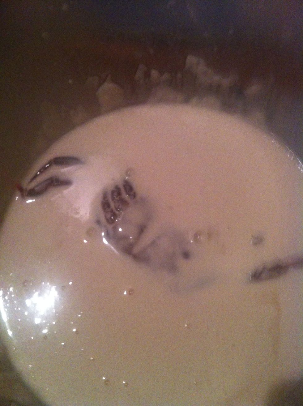 I let him sit while the oil heats up. He cooks quick, about 4 min. Watch or you have crab jerky.... Cut in 1/2 long ways. Refrigerate. Idk about u but warm sushi sucks. Gotta be ice cold.