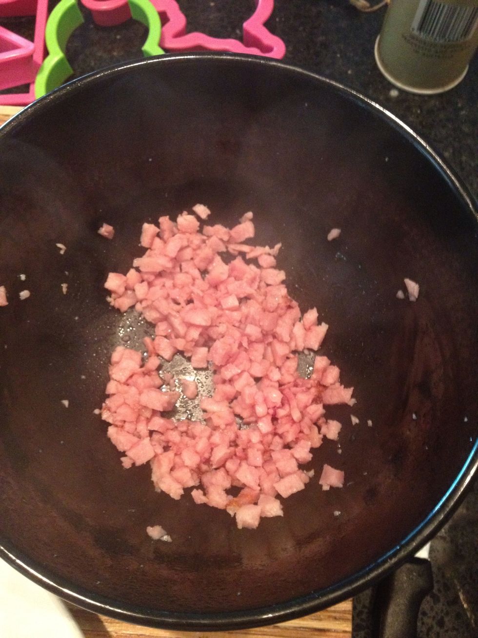 I like diced bacon with mine