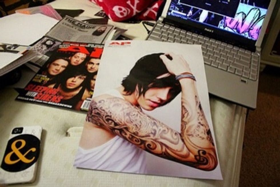 I like magazines for inspiration. This is Kellin Quinn from Sleeping With Sirens