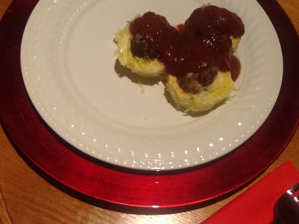 I like the sauce on top with Parmesan cheese.