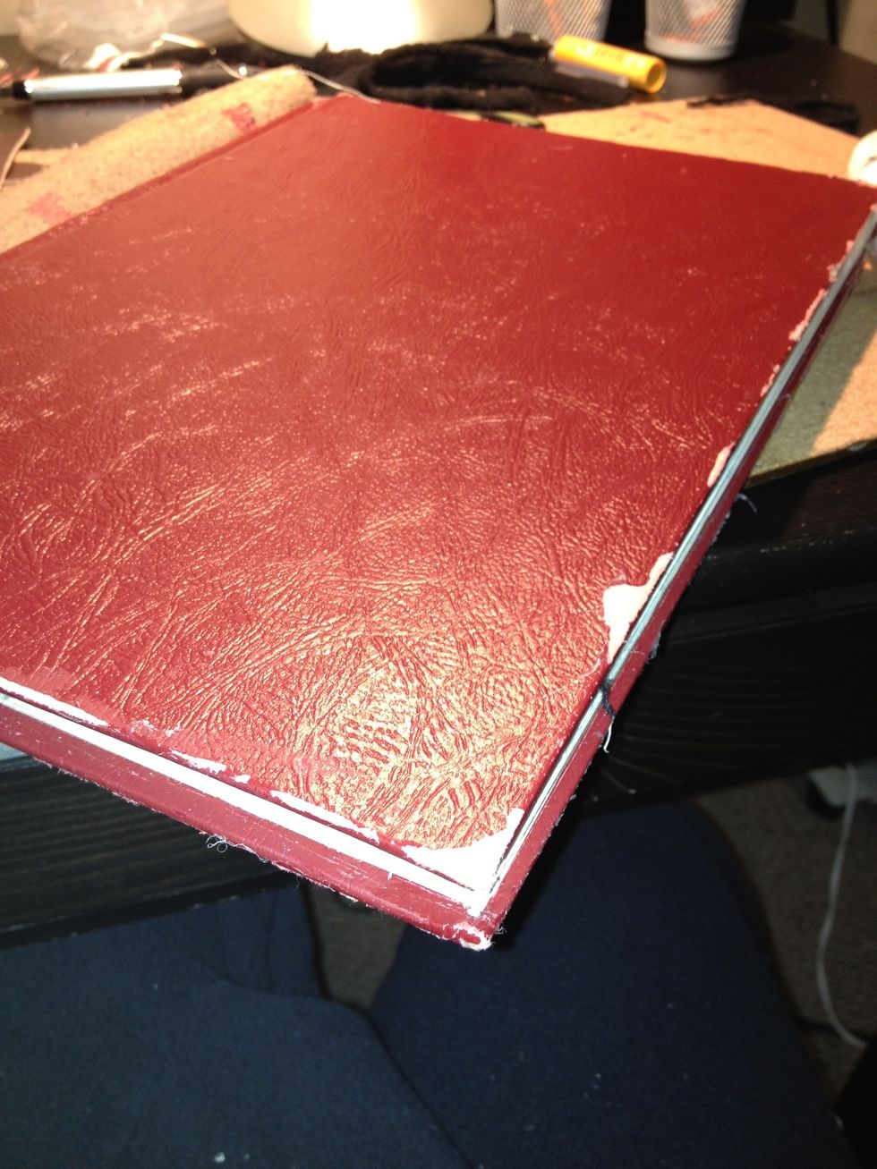 I like the vintage look so I banged up the edges a bit. This is optional.