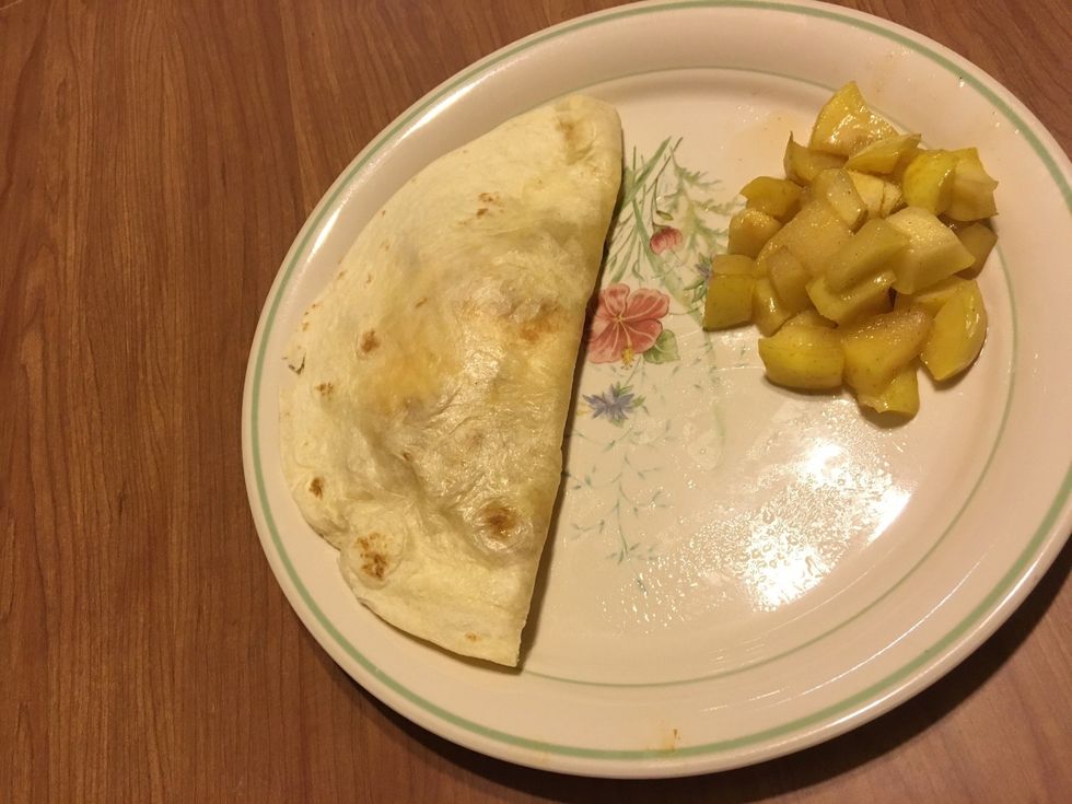 I like the way this meal turned out. If I were to do something differently I would put less onion in the salsa and chop the tomatoes up less to make the salsa more chunky.