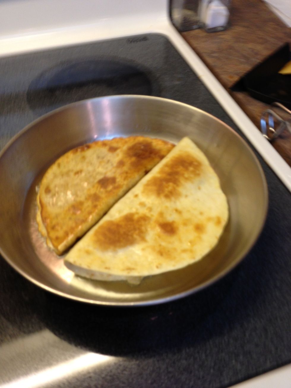I like the way tortillas bubble and crisp up so nice and flakey... Yet stay soft inside!