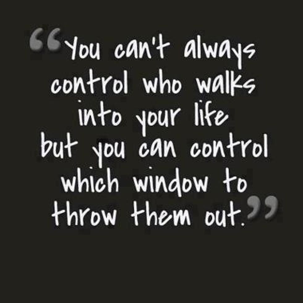 I like this pic because u can control who u become friends with. U can control wat u do and how u act. Some people don't make very good choices yet the get hated in for a mistake everytime.