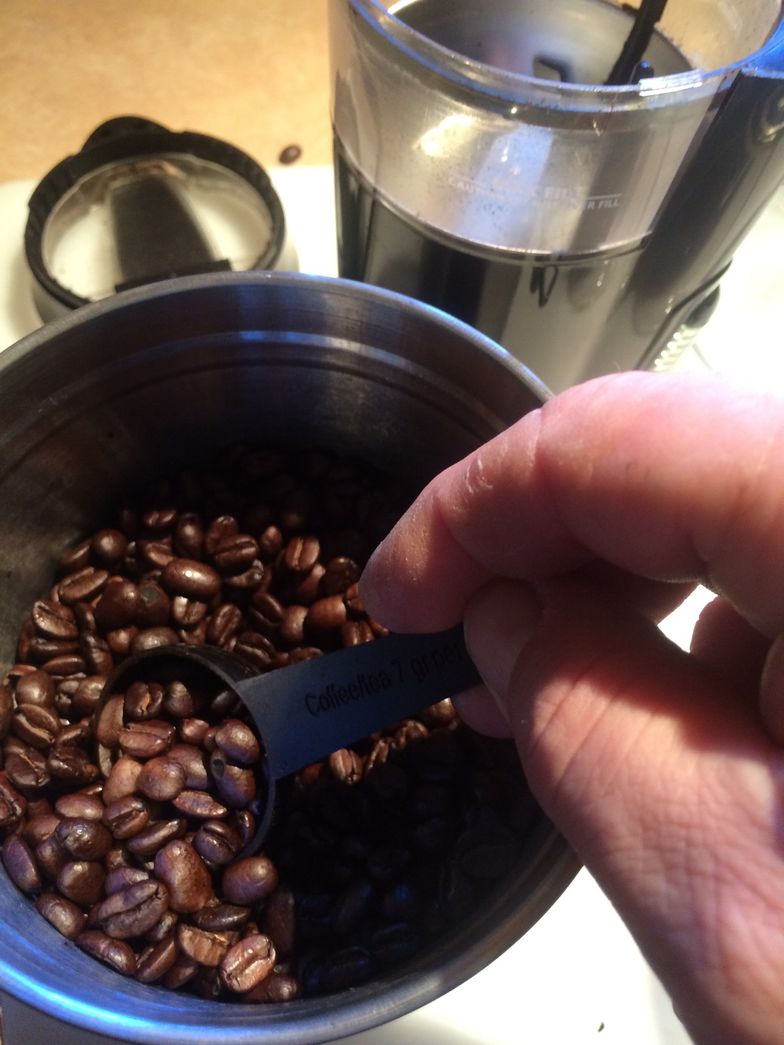 HansD making coffee old school 