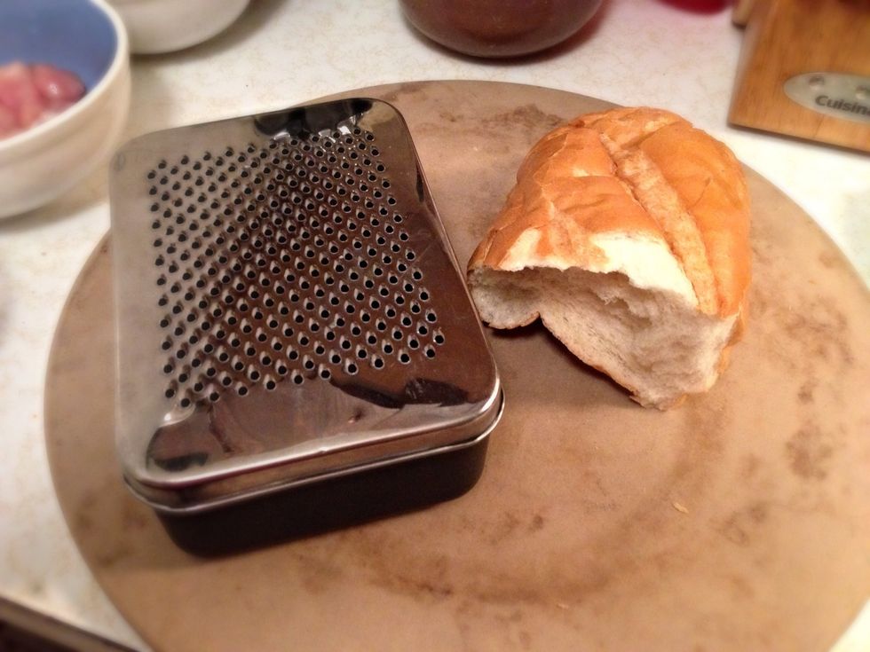 I like to grind up some french bread that dried out, it can last for months without getting mould and be handy when you need crumbs!