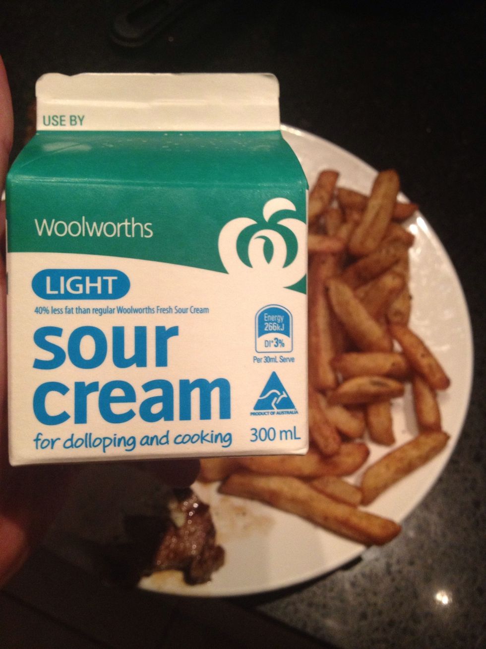 I like to have it with sour cream