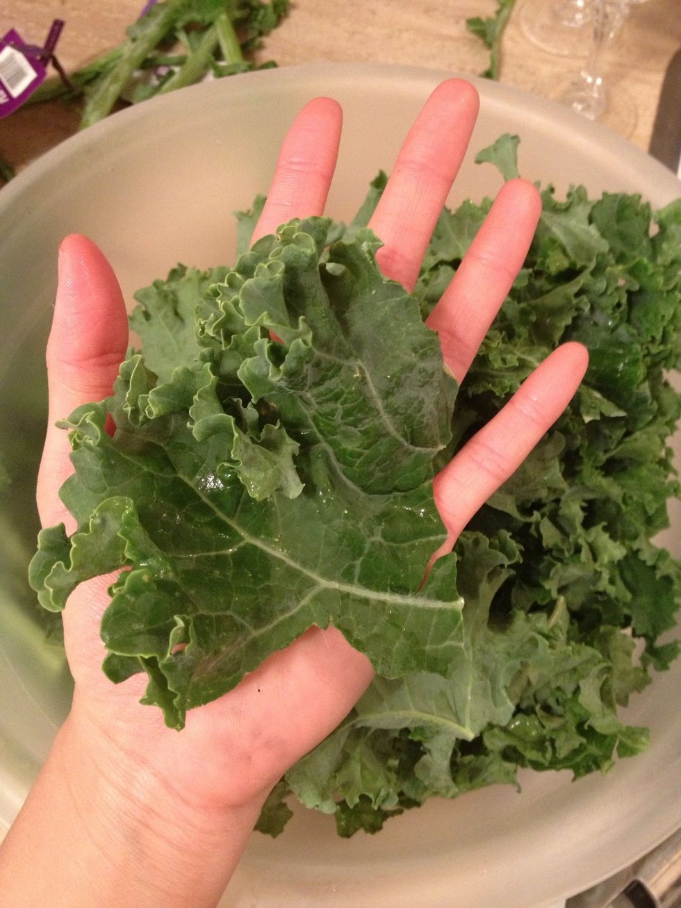 I like to keep them in large pieces like this.