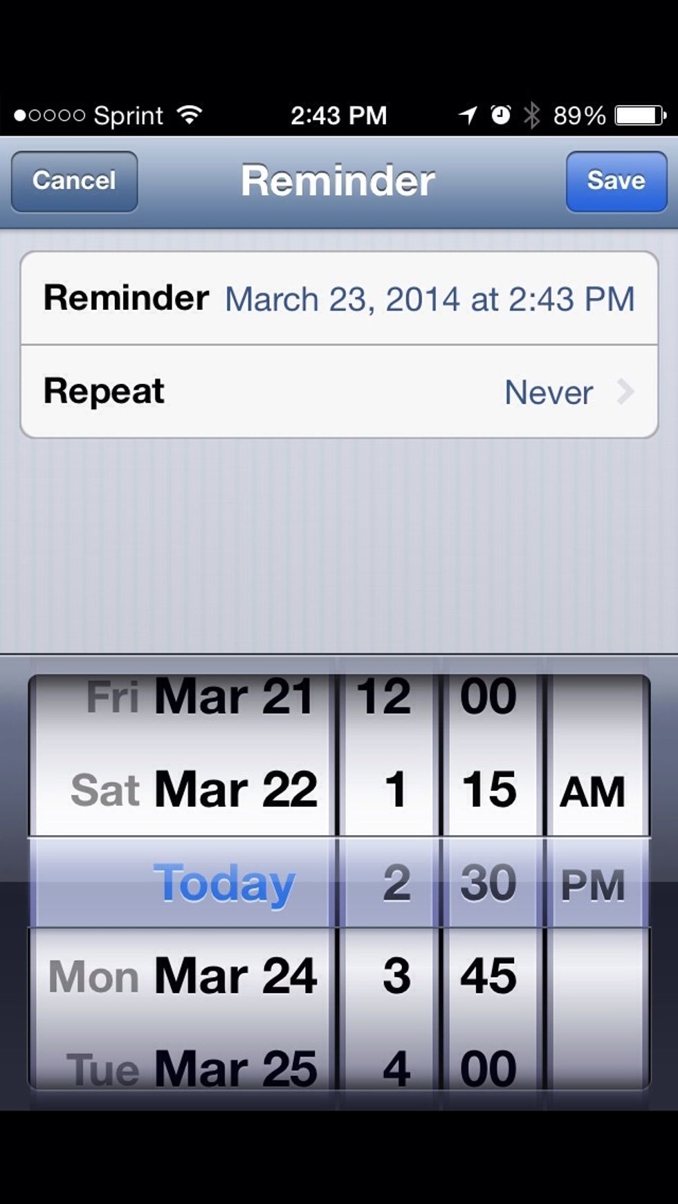 I like to pray for different lists on different days and some lists I pray through every day. Set up a reminder for the days and times you want to get a notification to remember to pray on.