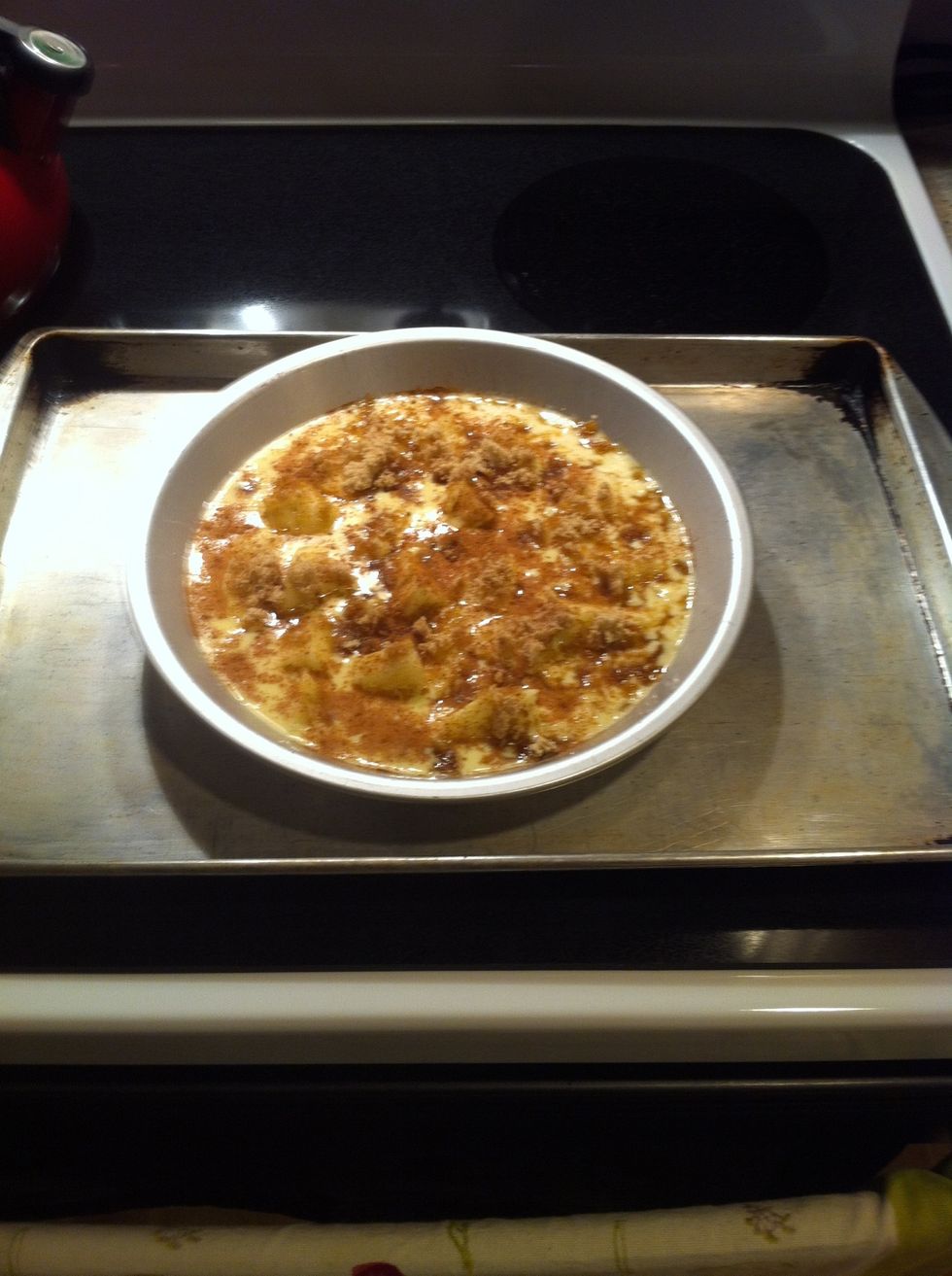 I like to put a cookie sheet under just in case.