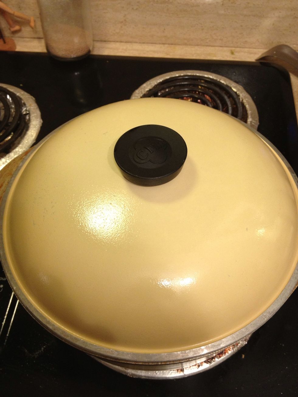 I like to put a lid on for about 20 min for the flavors to really infuse.