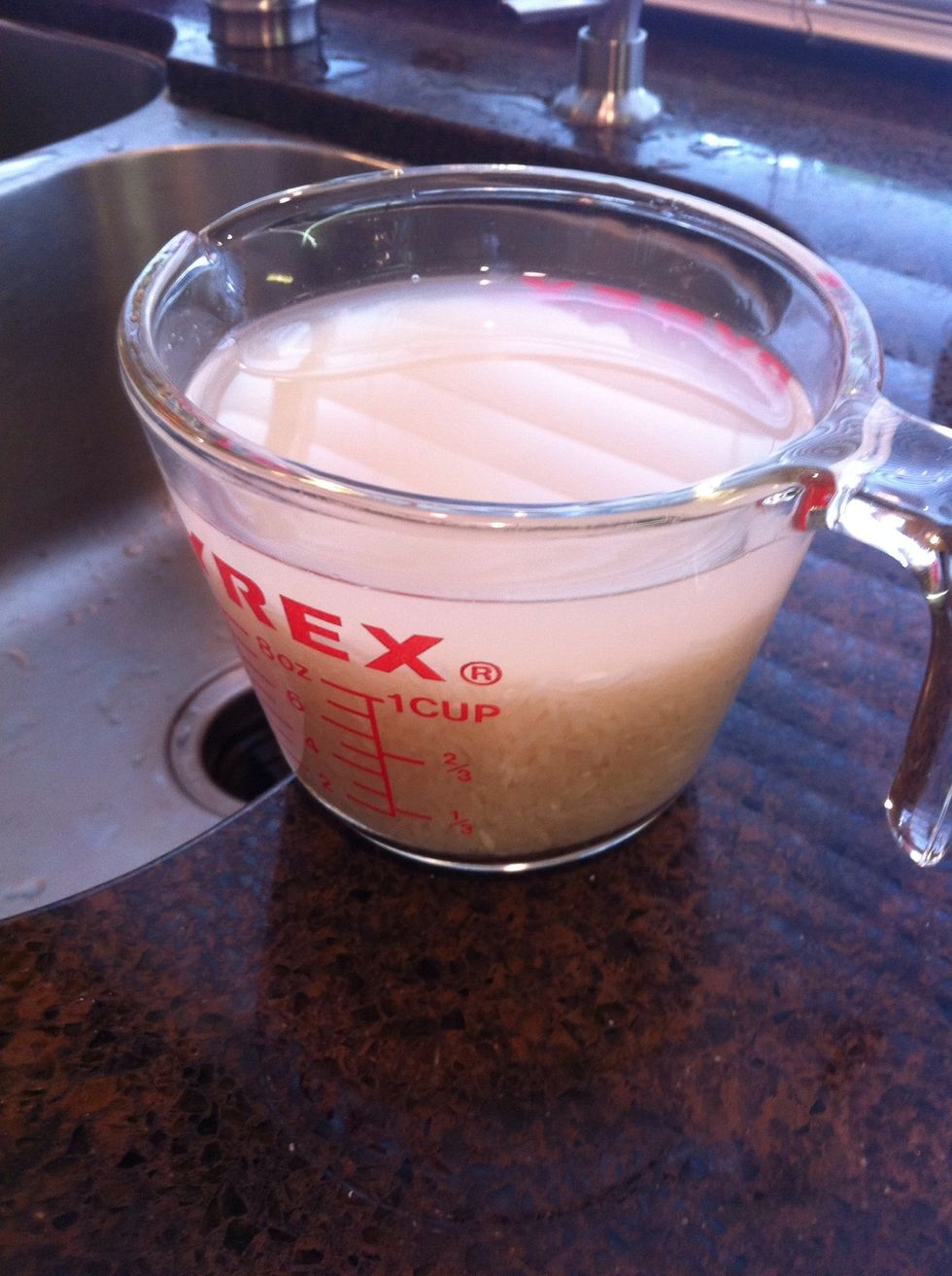 I like to rinse my rice 2 or 3 times before cooking