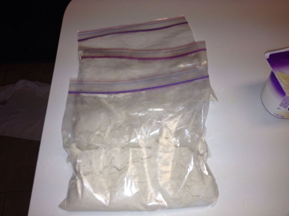 I like to save time so I line up my sandwich baggies and make about 10 bags of just the dry ingredients. So, just grab a Baggie, add wet ingredients and pancakes are ready in 10 minutes.