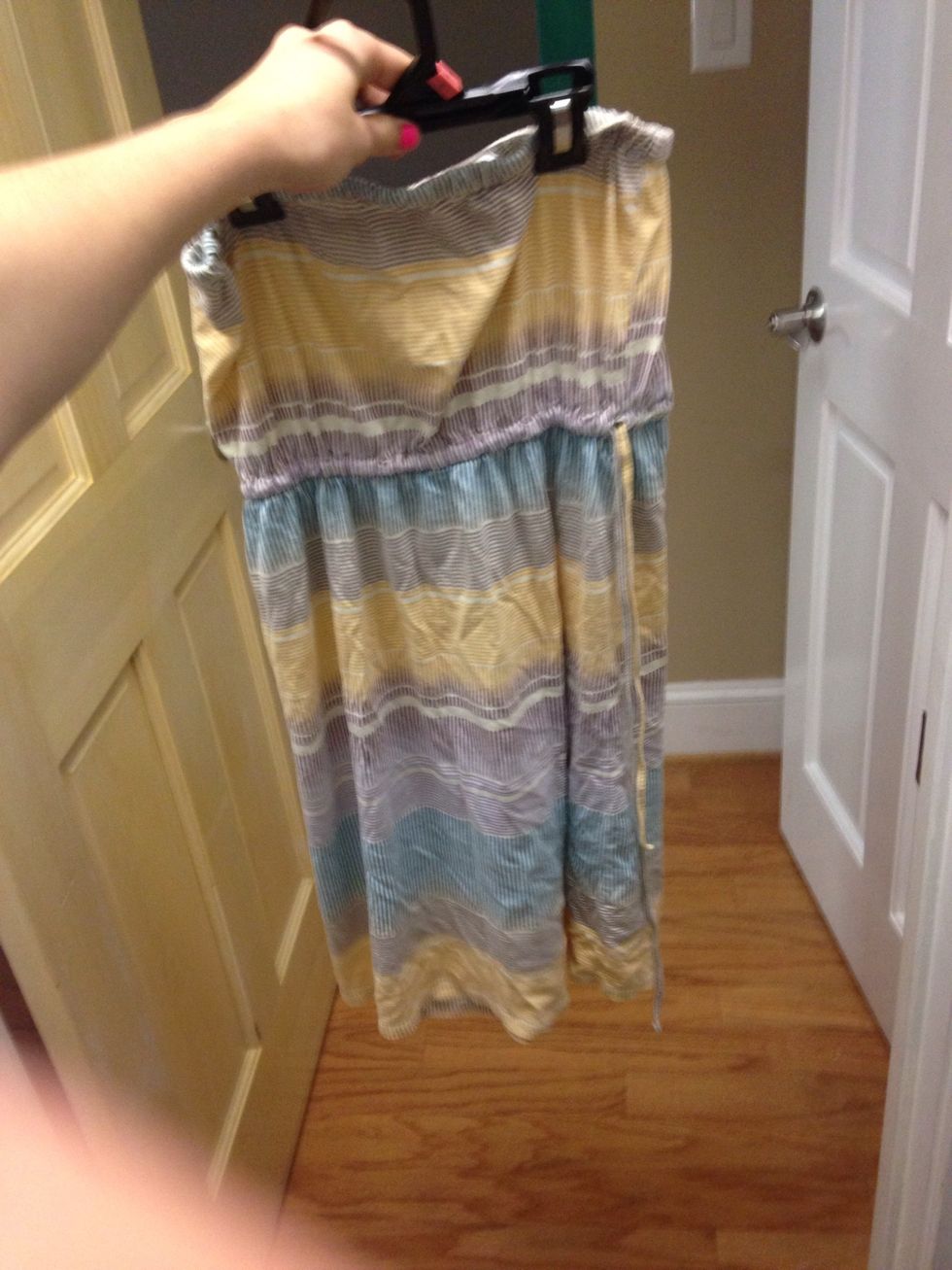 I like to wear a sundress on the way there in case you stop anywhere like a store