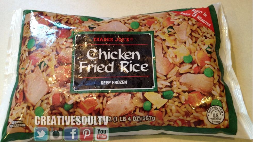 I like Trader Joe's chicken fried rice but like to add my own extra ingredients to give the store package meal a homemade taste.