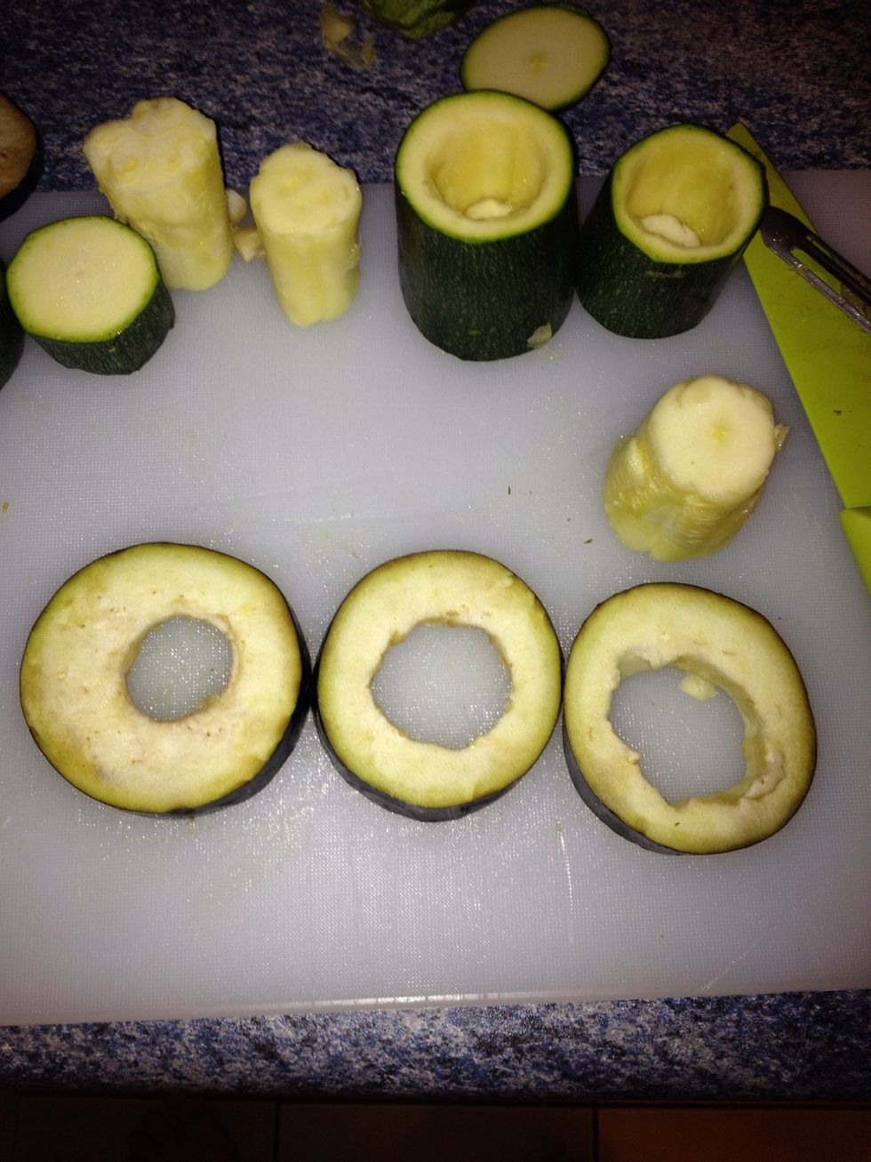 I like using the left over eggplant