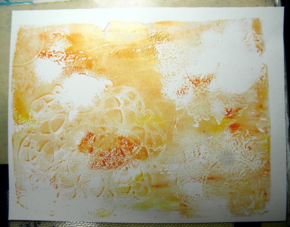 I like when a print has some white space with no paint, especially if I am using the prints for journals.