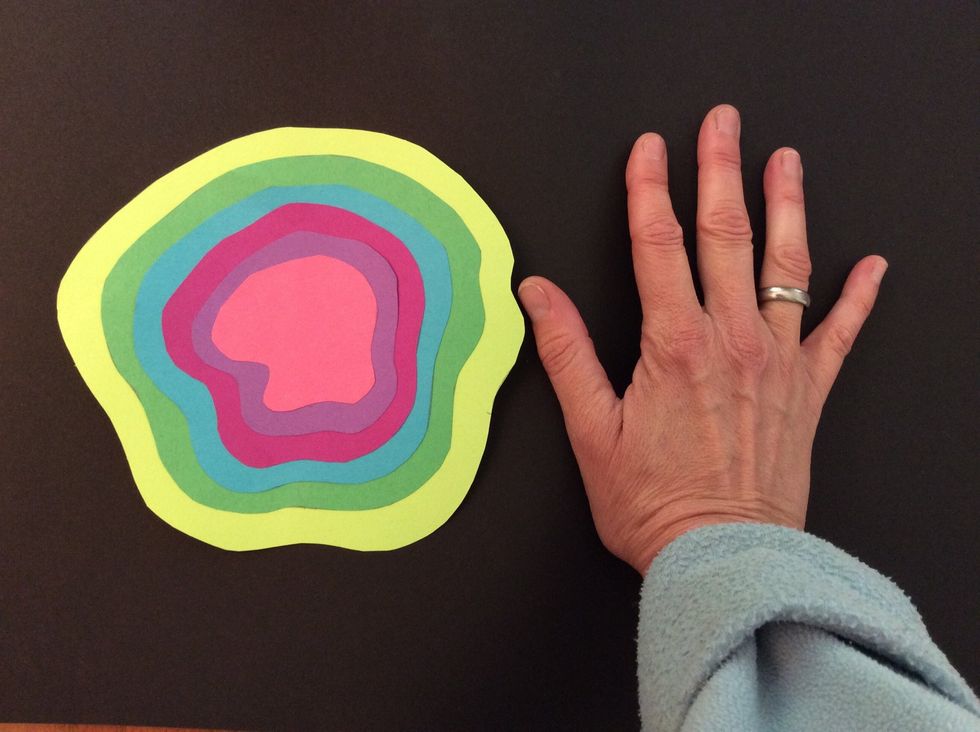 I'll know I'm done when my design is as big as my hand.