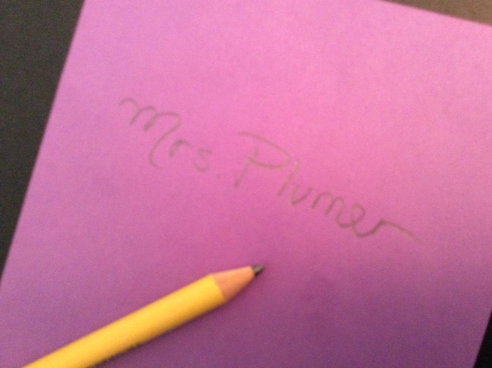 I'll write my name on the back when I'm finished and then I'll put my artwork on the drying rack.