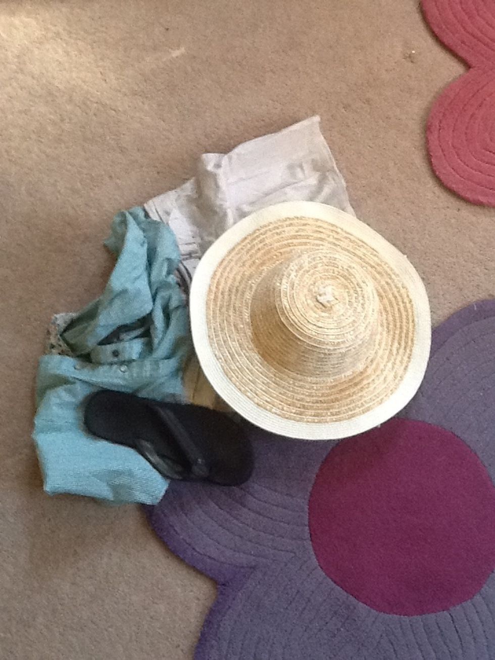 I looked through my closet one day and saw the ugliest clothes. I decided to revive these outcasts and make them into a super cute out fit.