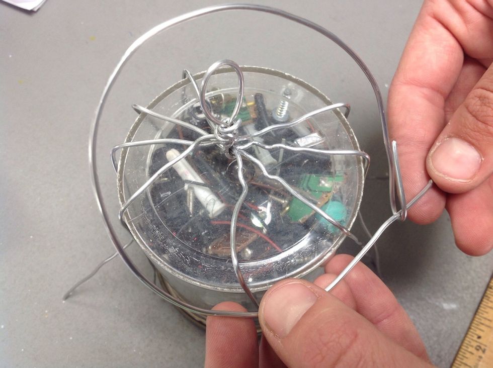 I looped one end and inserted the other.