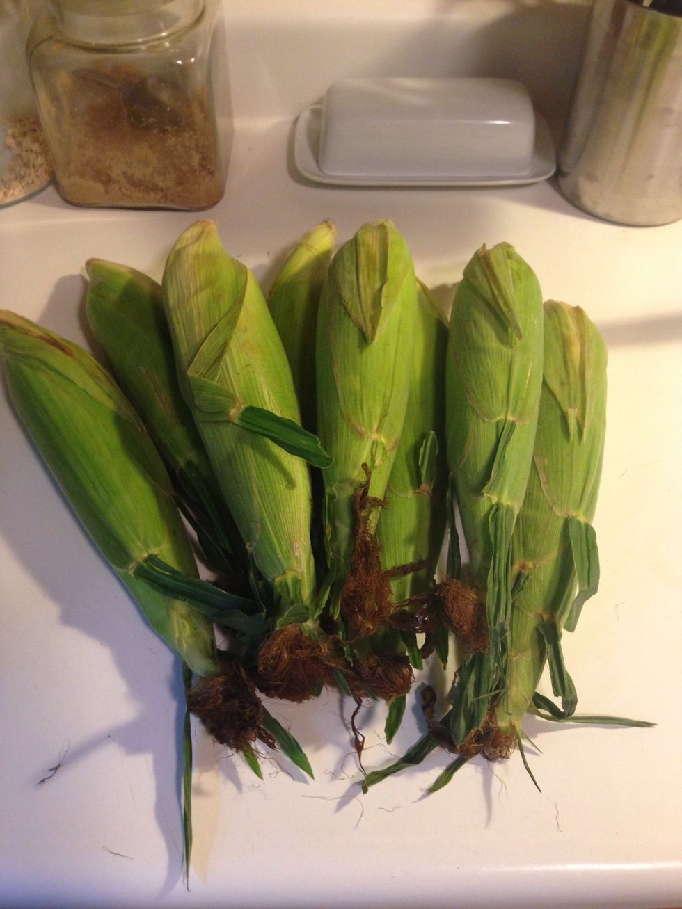 I love buying fresh corn for the grill. It tastes so much better than canned corn.