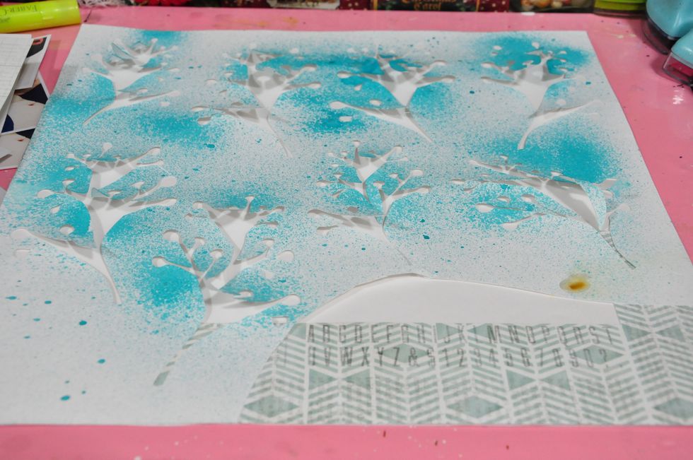 I love maximizing EVERYTHING. I am not worried if this part is missing since I am covering it up later on anyways.