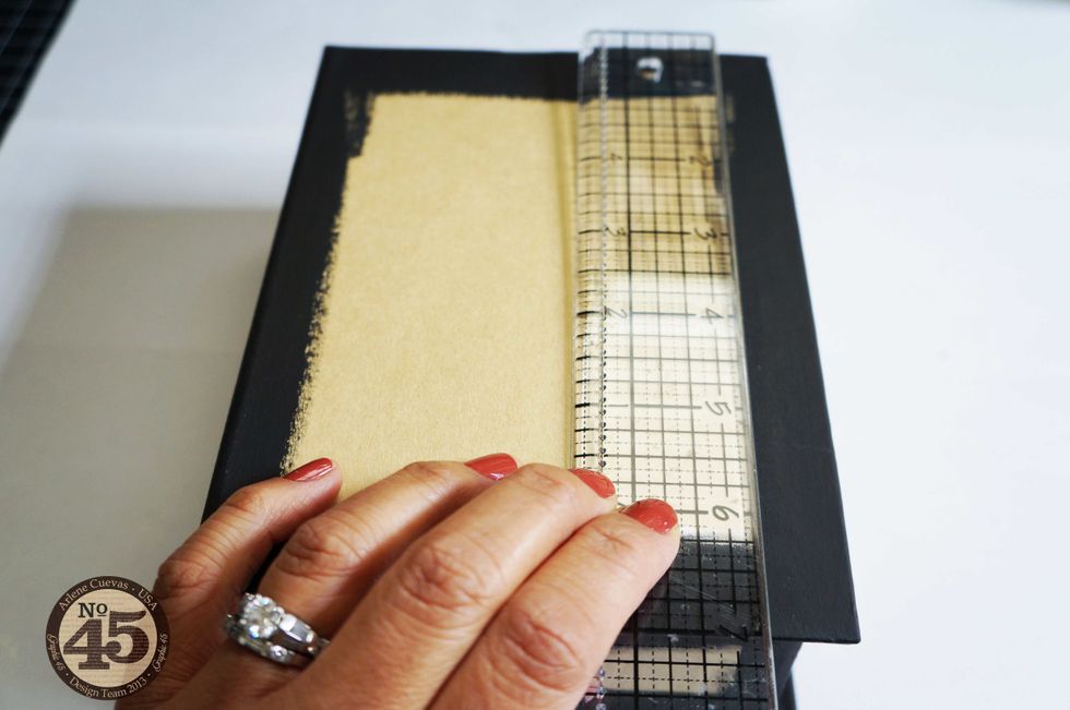 I love my Tim Holtz ruler as it\u2019s easy to see through the ruler to get accurate measurements. But any clear ruler will do!