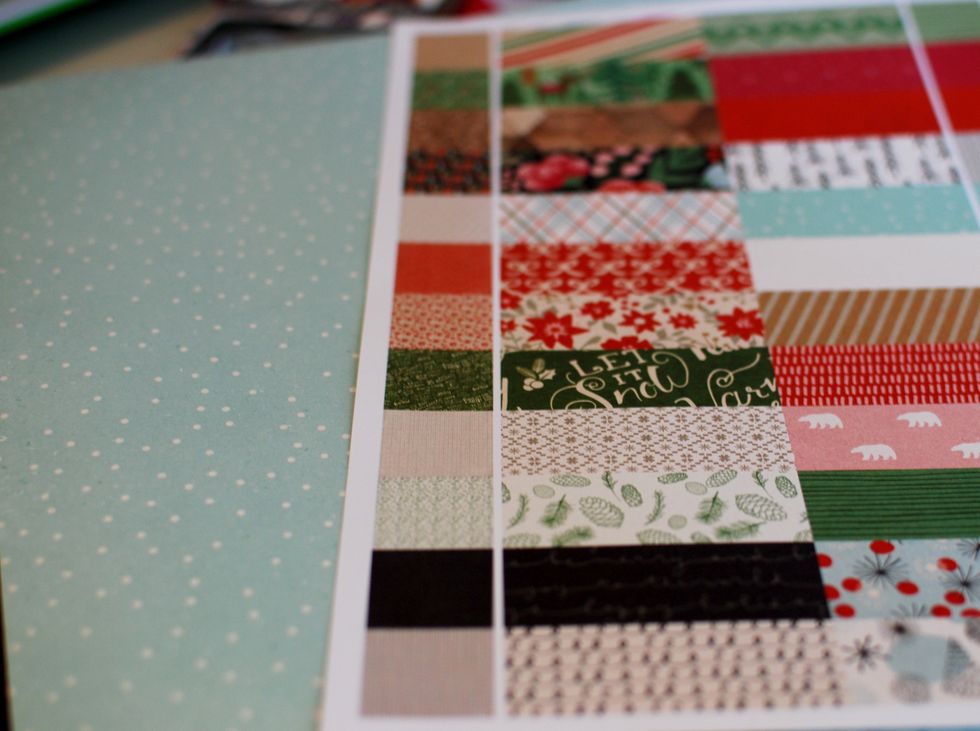I love the cover sheets of bundles! They offer the same prints in a different scale, and shapes! Cut out the Black rectangle and the White Tree rectangle.