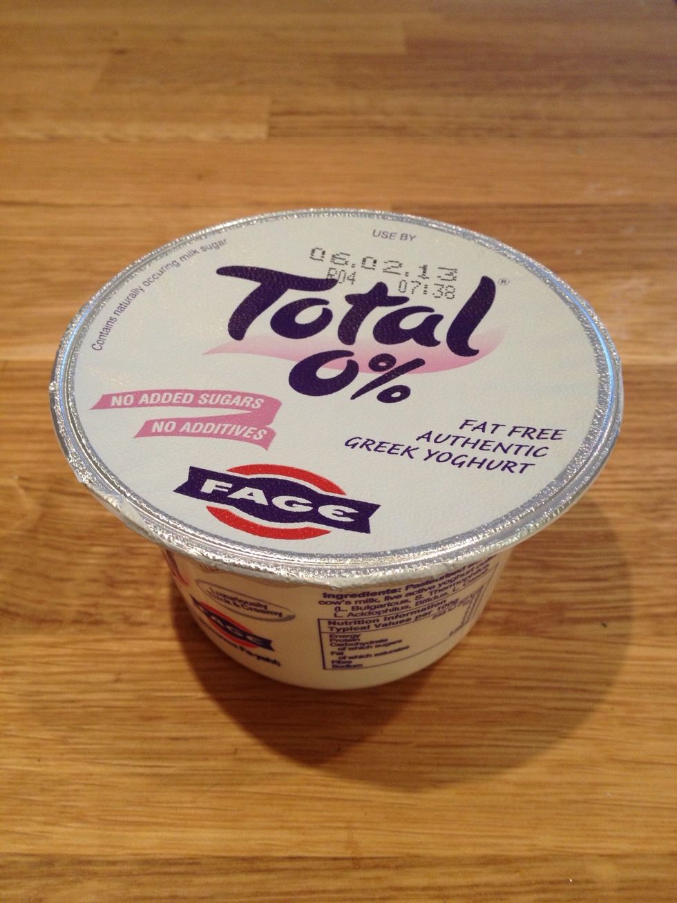 I love this yoghurt! Greek yoghurt is higher in protein than standard yoghurt and apparently many people find it easier to digest. Eat on its own or with a few berries as a great snack.