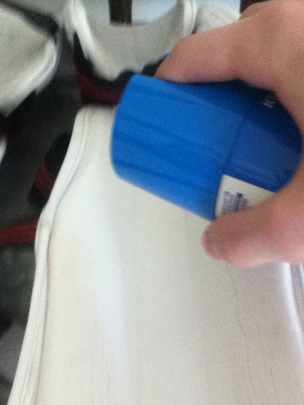 I'm a martial artist so that's why my pads are different.