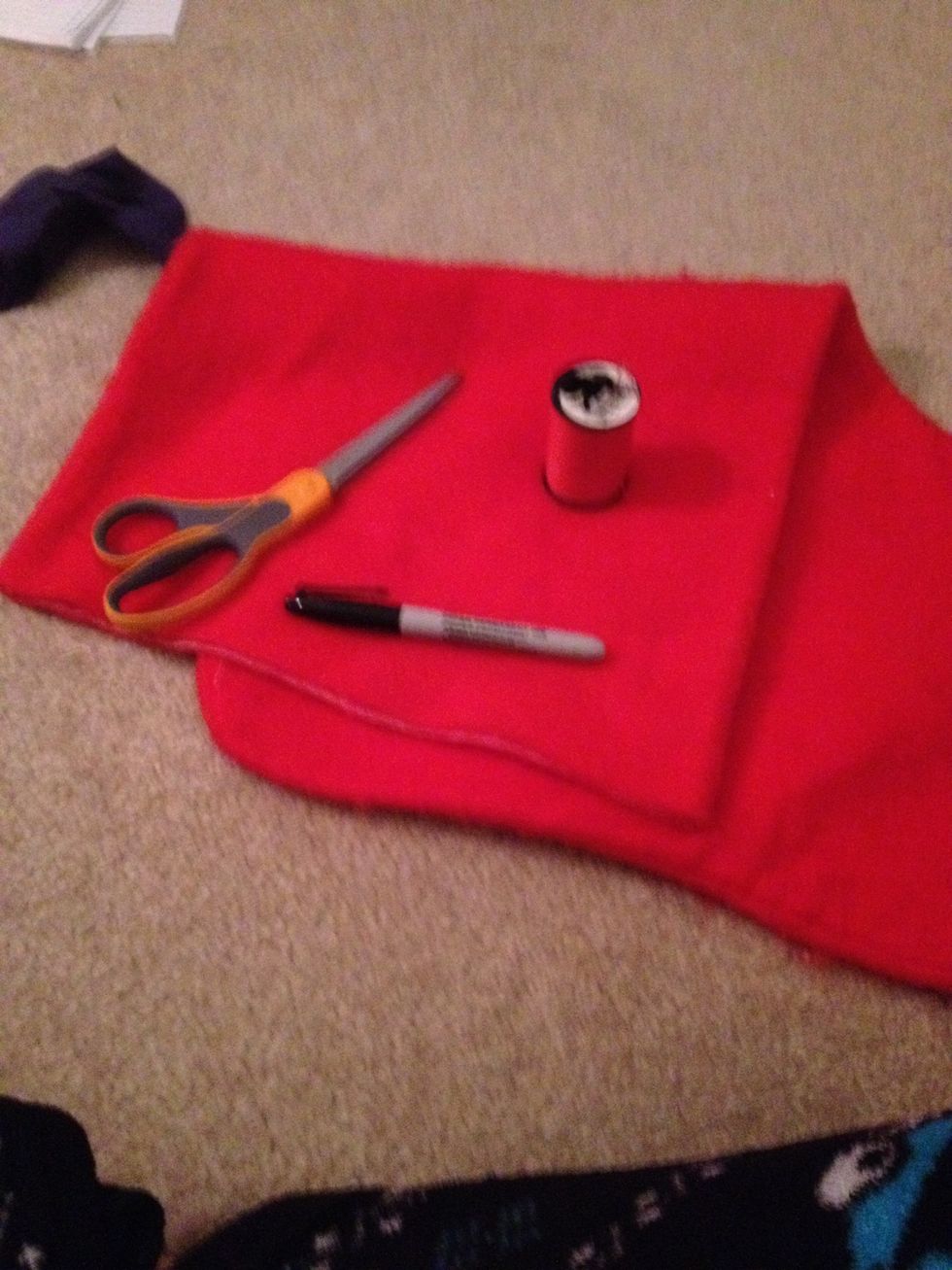 I'm actually going to use an old stocking to make the scarf. And yes, it's a giant stocking.