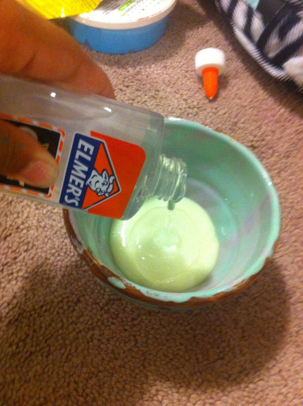 I'm adding clear glue because it has the same effect mixed in.