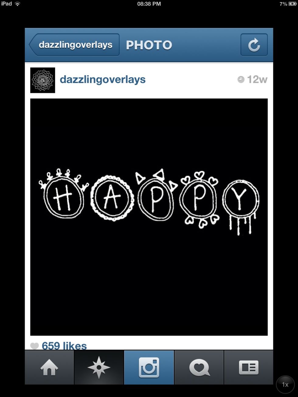 I'm going for this HAPPY overlay, \ud83d\ude0a. Once you have chosen your overlay, screenshot it.