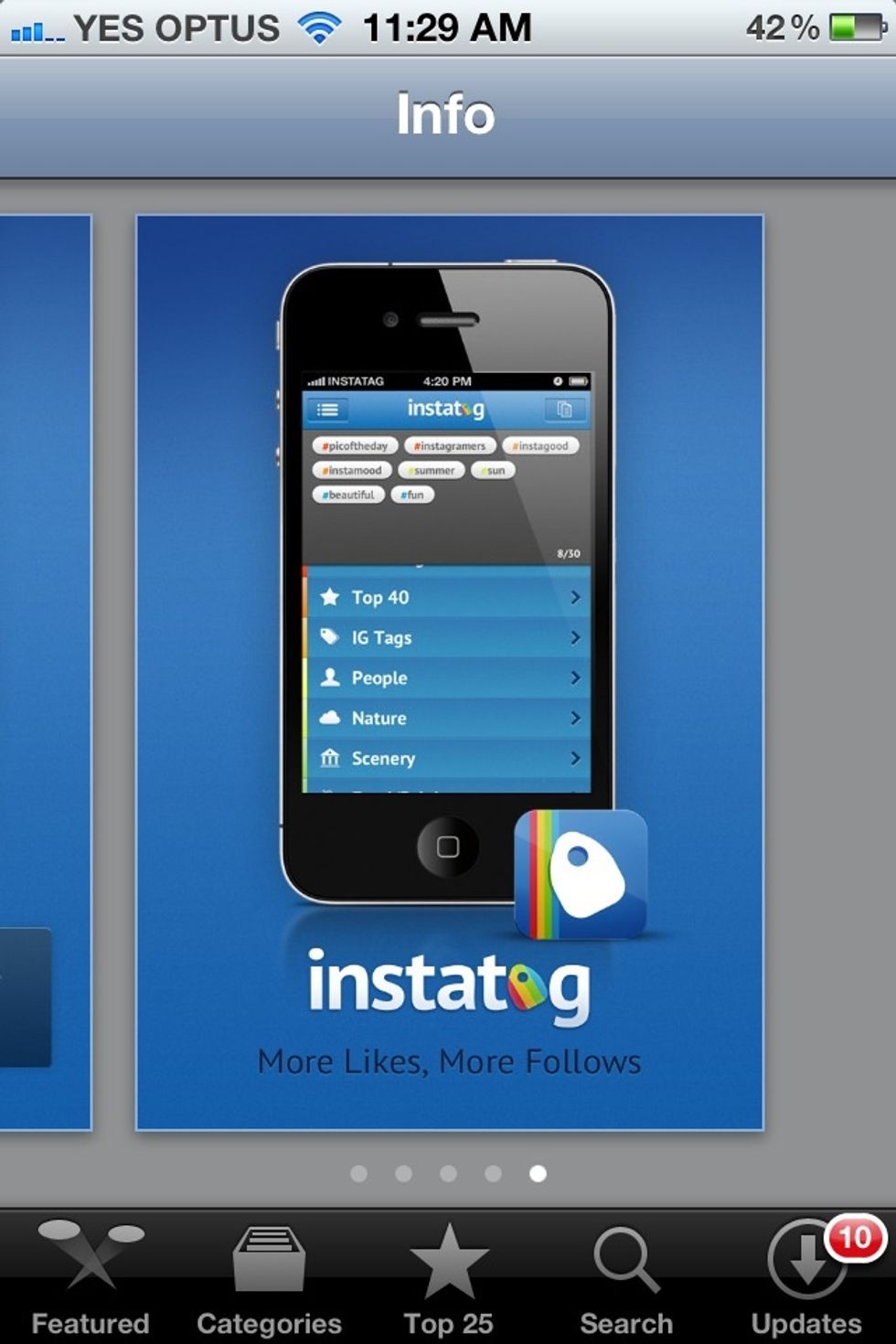 I'm going to show you how to use the new Instatag app to find the best hashtags for your Instagtam photos. This helps others to find, like and follow your Instagram feed.