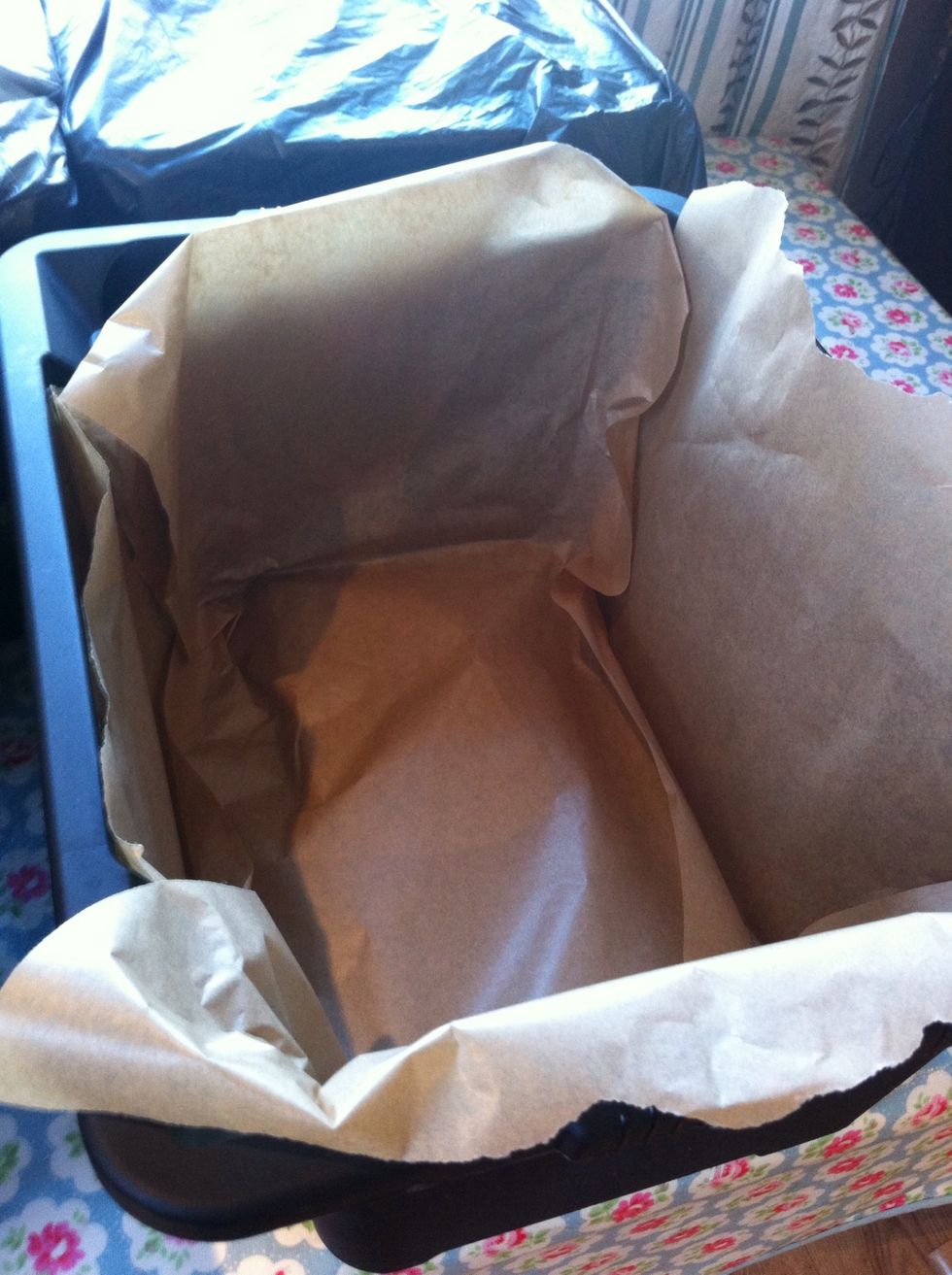 I'm going to start by doing it wrong! I was making quite a lot of flavoured coffee and didn't have big enough pans (or enough of them). I used a plastic container and lined it with greaseproof paper.