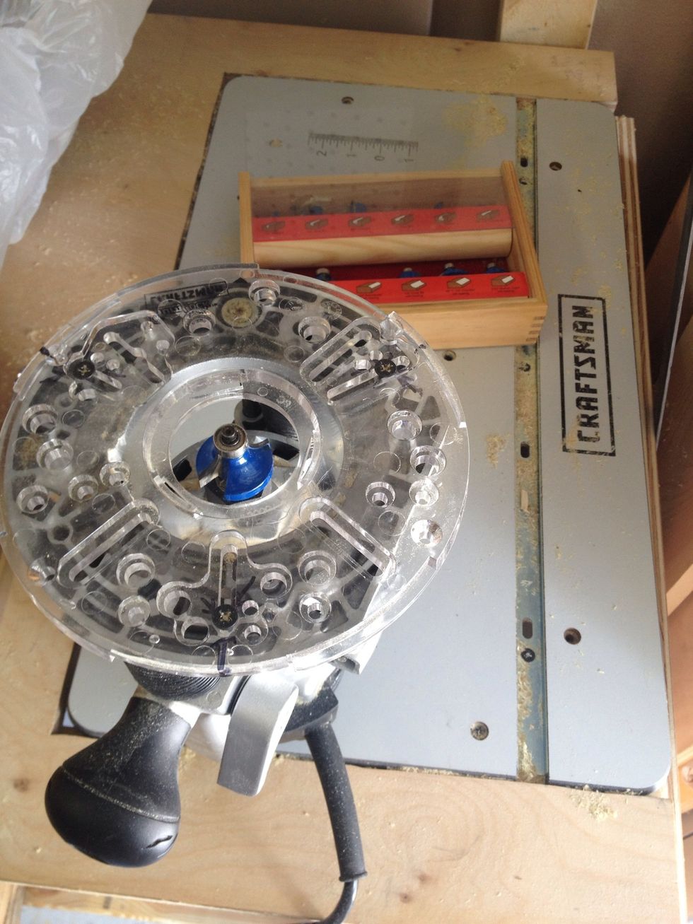 I'm going to use a 3/8th round over router bit