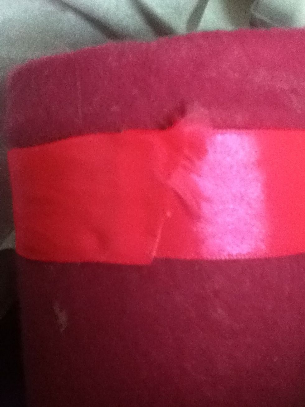 I'm gonna cover that with the ribbon