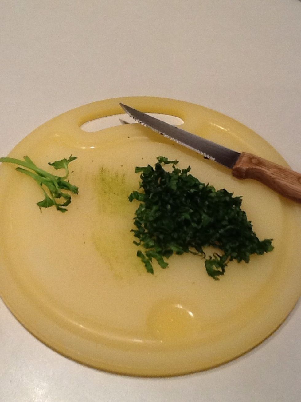I'm guessing this is about 1/4 cup. Don't be afraid to estimate on the solid food items!