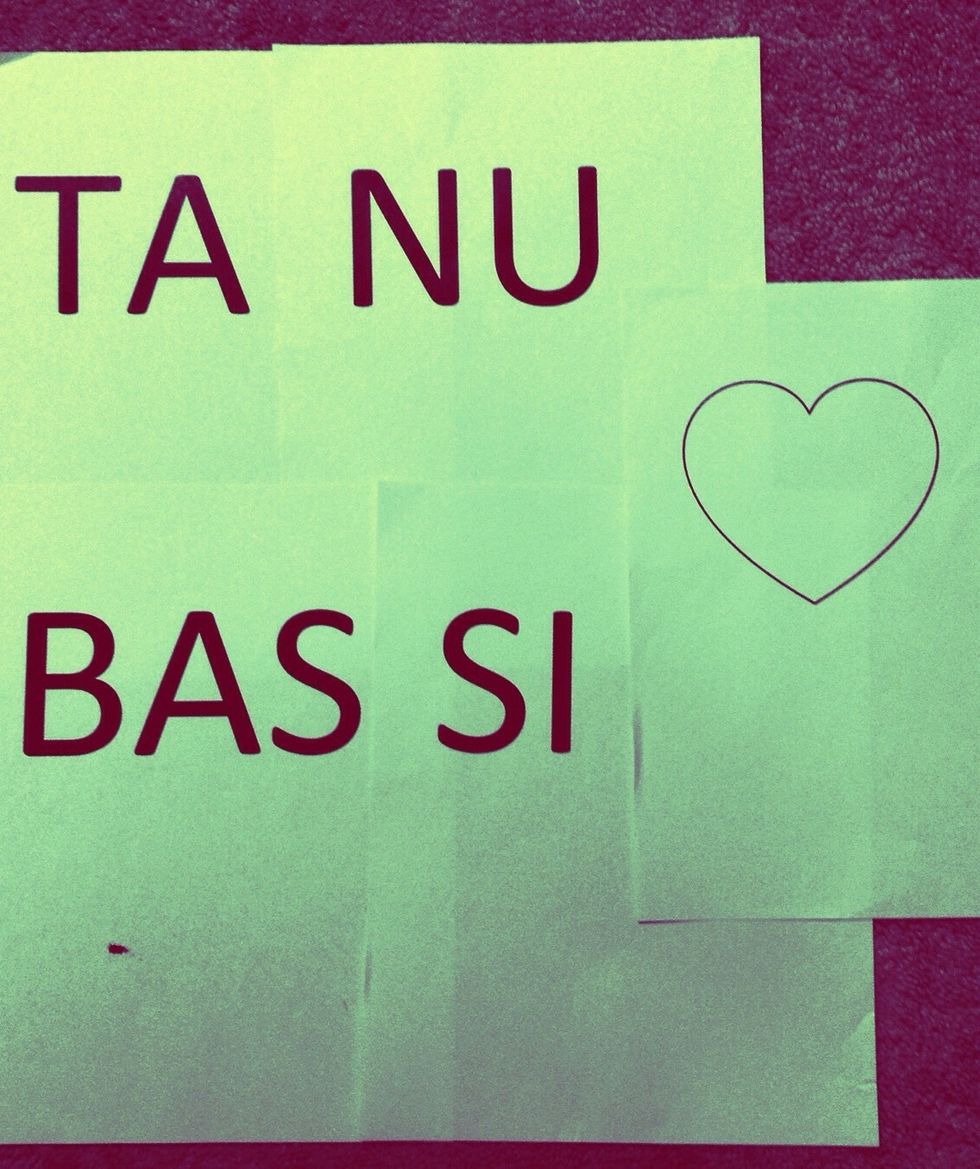 I'm just using the application Microsoft Word and the font to 275. I'm adding a heart to the end. You can resize it down by changing the percent to the right percent size.
