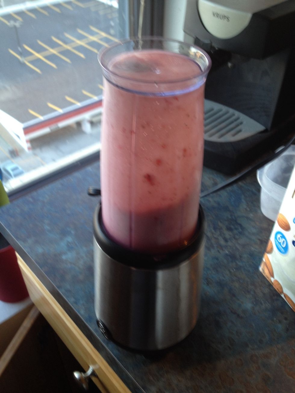 I'm lucky and I have a smoothie maker, a blender is the other option.