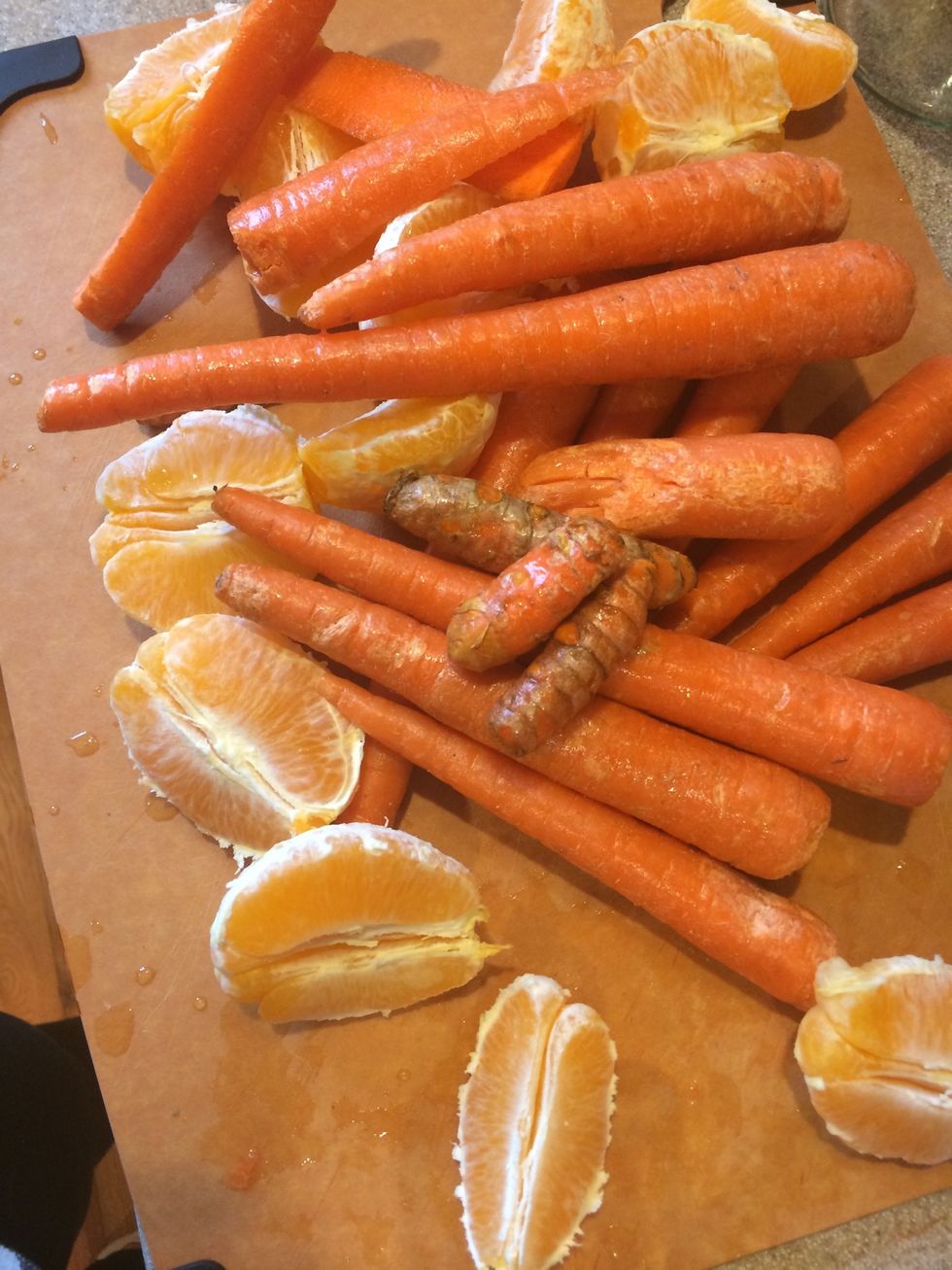I'm making 2 servings and I really like turmeric so these are all my ingredients