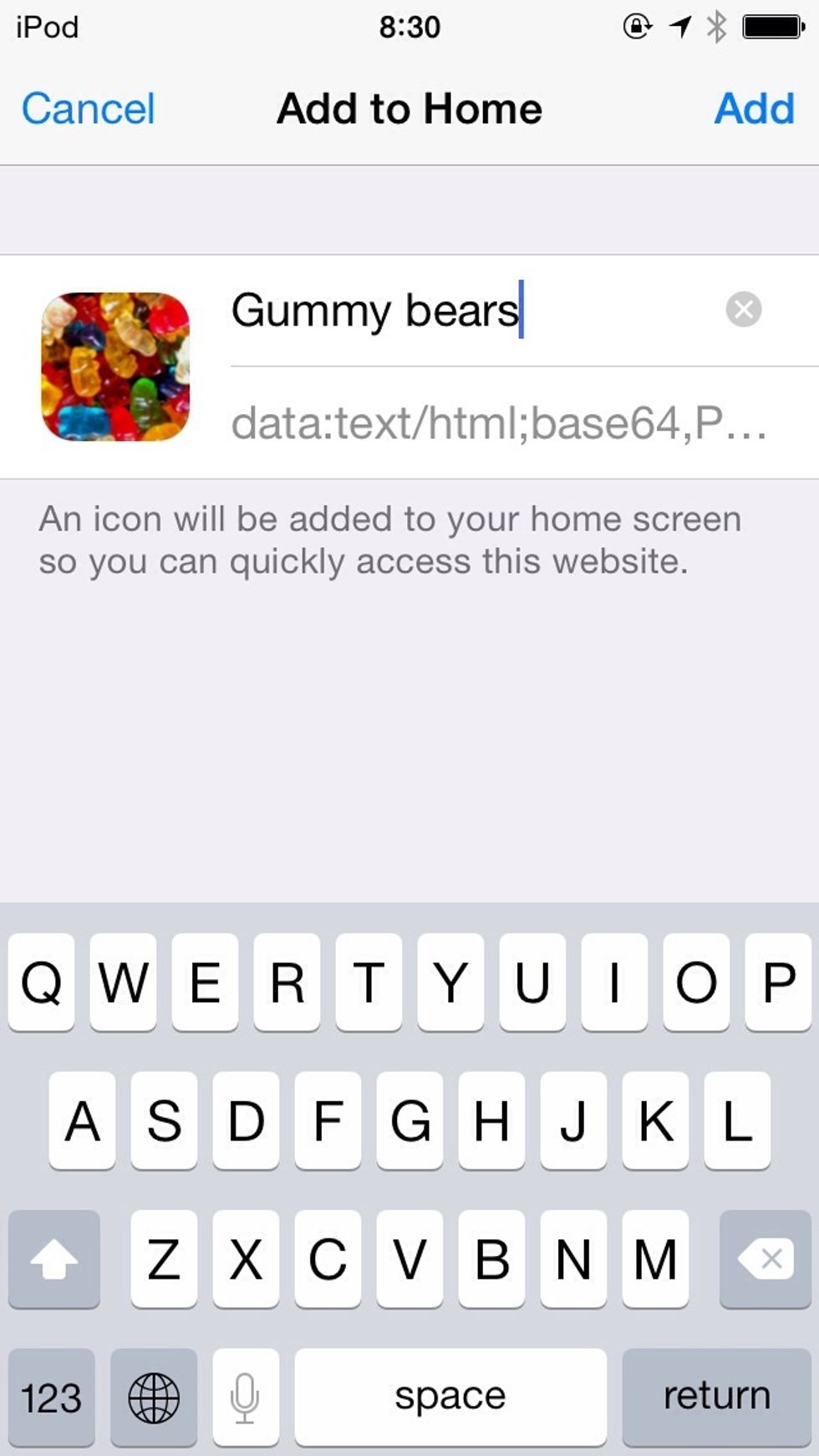 I'm naming it gummy bears