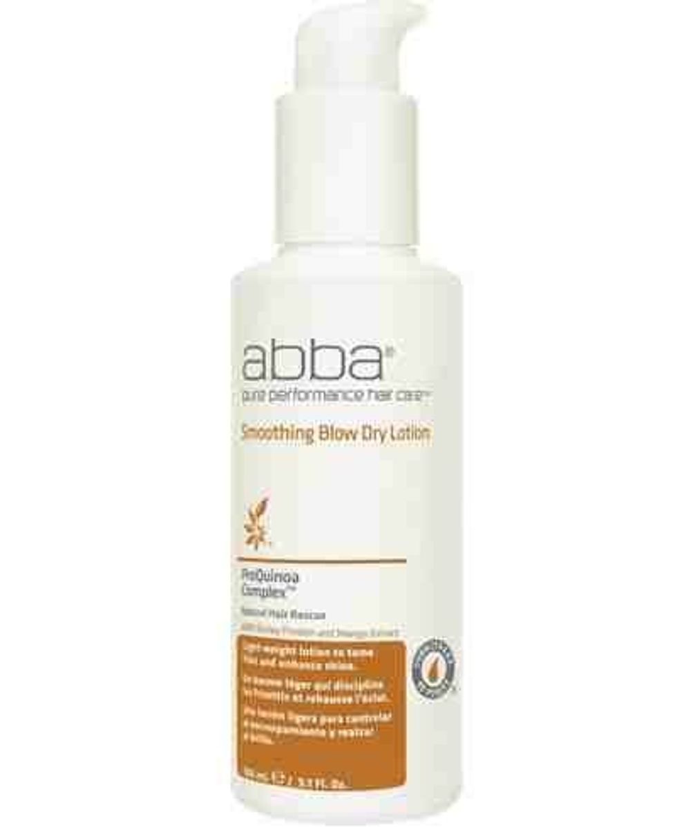 I'm not sure if you can purchase this outside of a salon. I got it at a hair show. Abba blow dry lotion, right before i blow dry. Any blow dry lotion will work.