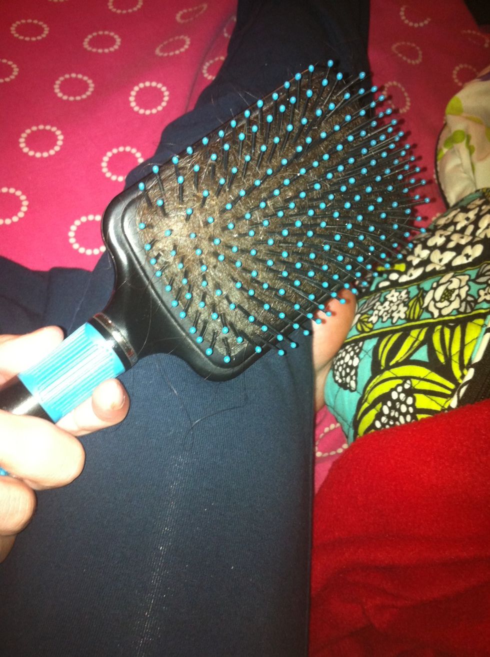 I'm pretty sure you can brush your hair already(: so do that to make this braid easier.