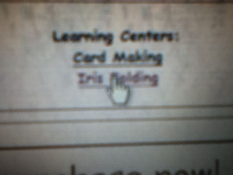 I'm sorry bout the fuzziness, but it says iris folding