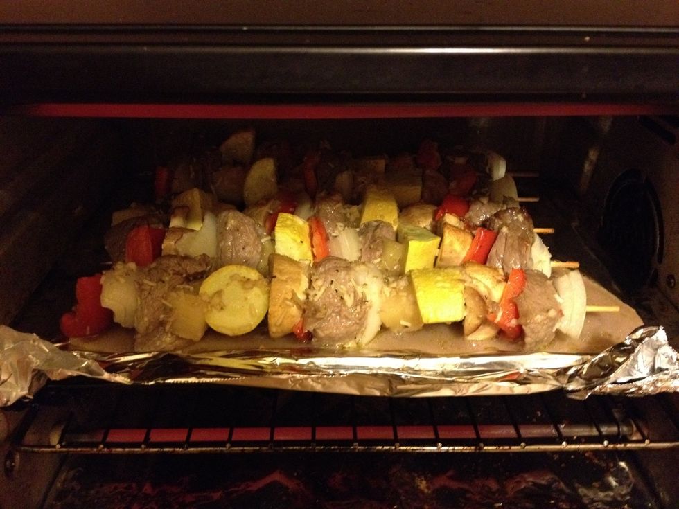 I'm using a toaster oven, but you grill, pan fry bake, or however you want to cook them.. Enjoy! I know I will!... :)