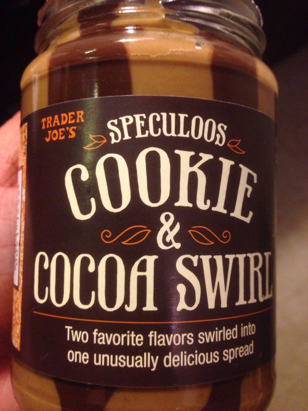 I'm using cookie spread. But almond butter, Nutella, and peanut butter all work great.